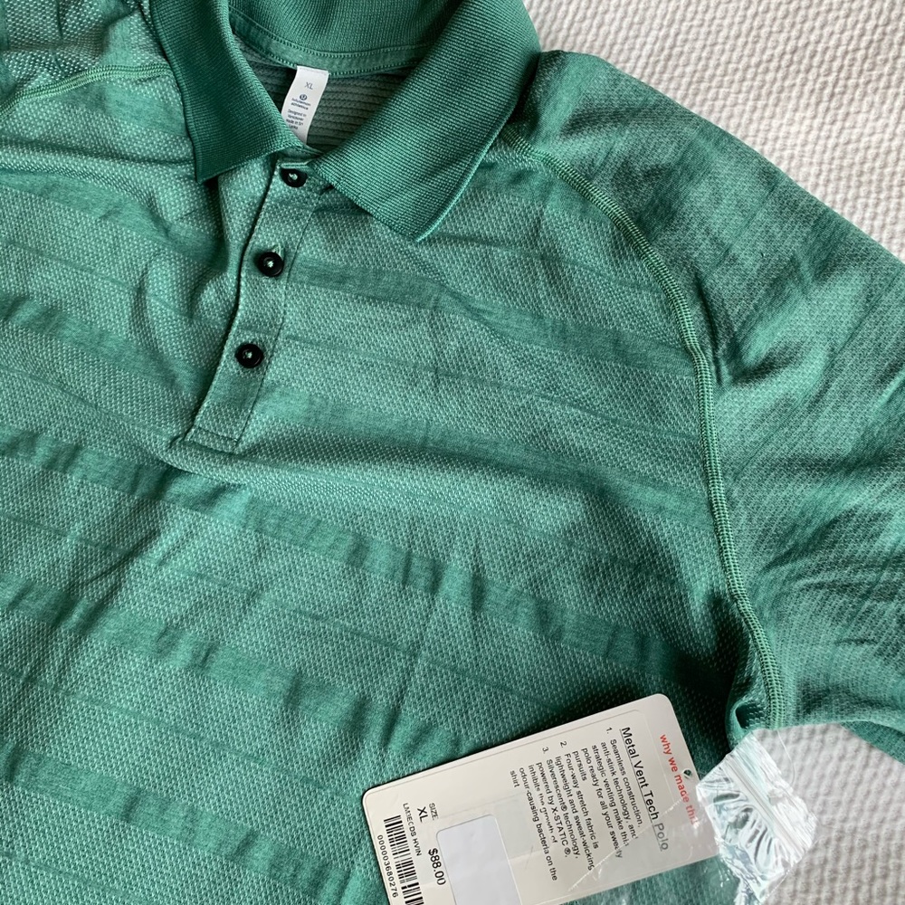 NWT Lululemon Metal Vent Tech Polo XL